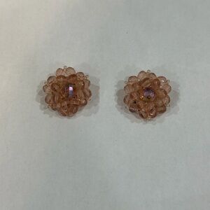 Vintage Beaded Clip-on Earrings